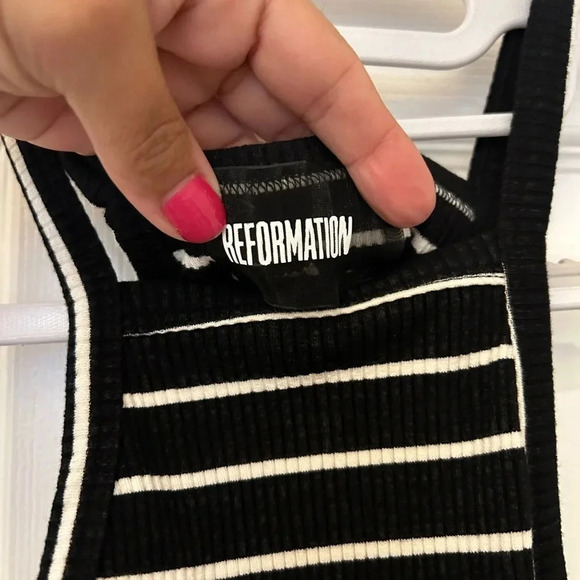 ! Reformation mini Striped Dress xxs - Picture 4 of 6